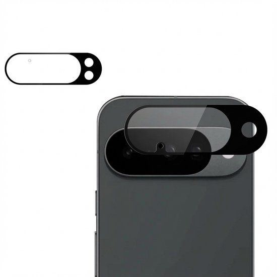 imoshion Camera Lens Protector - Geschikt voor Google Pixel 9 Pro - 2 Pack - Zwart