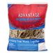 Alliance Rubber 26334 Advantage elastiekjes maat #33, 454 g; zak bevat ca. 600 elastiekjes (8,9 × 0,3 cm, naturel crêpe), beige