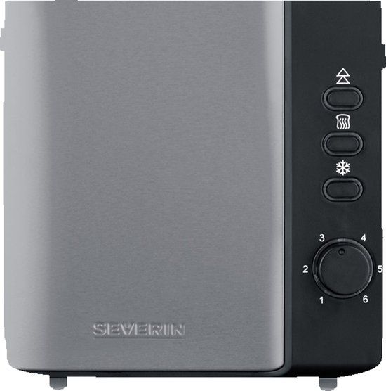 Severin AT 9573 - Broodrooster - 800W - Antraciet/Zwart