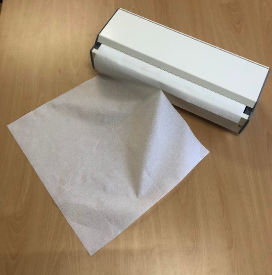 HygieneShopBasics Papierrolhouder voor papier ter bescherming van de babyverschoontafel of commode wit