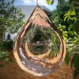 Kexsscai Wind Spinner 30,5 cm Roestvrij Staal Metalen Sculpturen Decoraties