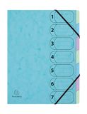 Exacompta 56562E Harmonika Aquarel Sorteerder Pastelblauw