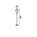 Norlys London Borne de Jardin Noir - Terrasse - Aluminium