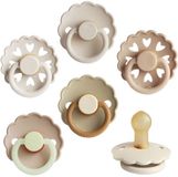 FRIGG Fopspenen - Cinnamon Charm - 6-Pack - Latex - 6-18 maanden