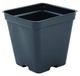 Grower's Solution Vierkante Greenhouse Potten 3.5" x 3.5" - Zwart - Kunststof - Diep - Koffer van 450