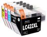 Brother 4-pack cartouches d'encre LC422XL pour Brother MFC-J5740DW