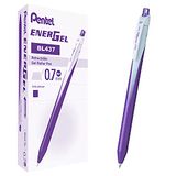 Pentel BL437 Energel Slim rollerbalpen, 0,7 mm, violet, 12 stuks