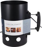 Vaggan Houtskoolaansteker - metaal - 31 x 20 cm - zwart - BBQ starter - briketten aansteken