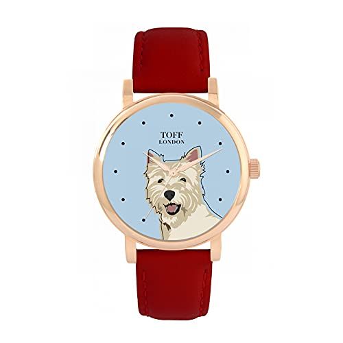 Toff London West Highland Terrier Hoofd Hondenhorloge - 5059656814122
