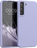 kwmobile telefoonhoesje geschikt voor Samsung Galaxy S22 Plus - Hoesje met siliconen coating - Smartphone case in pastel-lavendel