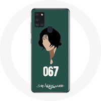 Maniacase Samsung Galaxy A21S Hoesje Inktvis Spel Kang Sae Byeok Maniacase Gezicht