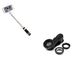 Fotopack Alcatel Fotopack voor 1 x 2019 smartphone (Mini Selfie-Stick + 3-in-1 lens, Android, iOS knop