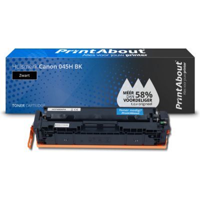 PrintAbout Huismerk Canon 045H BK Toner Zwart Hoge capaciteit
