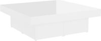 vidaXL Salontafel 90x90x28 cm bewerkt hout hoogglans wit
