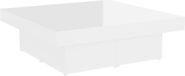 vidaXL Salontafel 90x90x28 cm bewerkt hout hoogglans wit