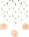 Folat Hangdecoratie Elegant Lush Blush 30 Jaar - 5 stuks