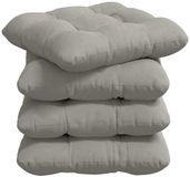 vidaXL Coussin d'assise 4 pièces Microfibre Tissu Gris clair 40 x 40 cm