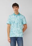 s.Oliver Polo-Shirt turquoise katoen korte mouw XXL