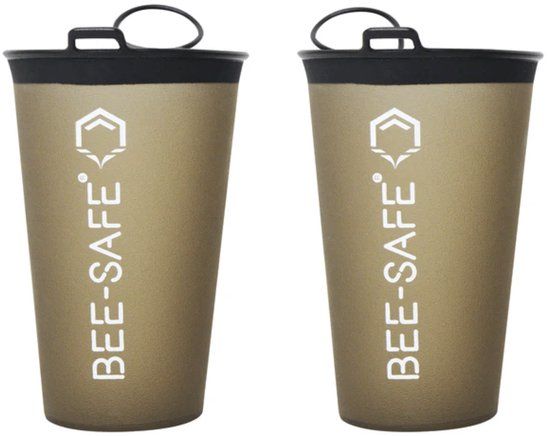Bee Safe Race Cup Drinkbekers 200 ML Grijs 2 Stuks