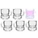 Alessandro Shotglaasjes Barcelona - 6 stuks - met oor - glas - 28 ml - 5,5 x 5 x 4 cm - shotglazen met handvat