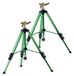 Arroseur à impact sur trépied, 2 pièces, arroseurs robustes avec trépied et tête de pulvérisation en laiton et raccord G3/4", arroseur pour irrigation de grande surface (360 degrés), hauteur réglable, adapté pour le jardin
