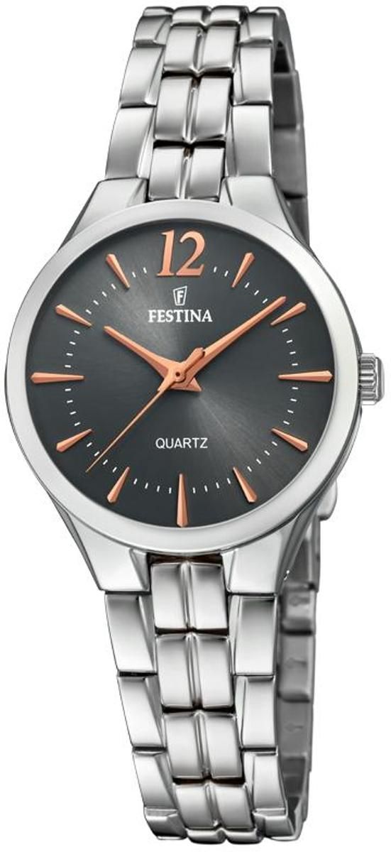 Festina F20216/2 - Polshorloge - Staal - Zilverkleurig - 28,5mm