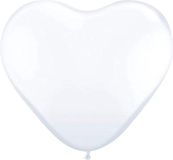Folat Ballonnen Hart Wit 8 stuks