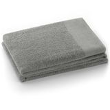 AmeliaHome Douchehanddoek 70x140 cm staal 100% katoen kwaliteit absorberend zilver grijs Amari