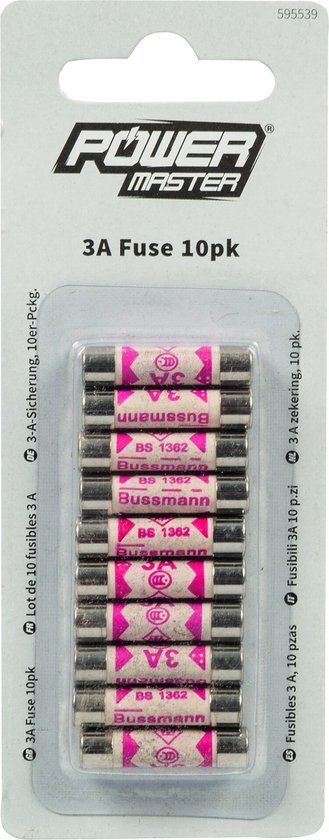 PowerMaster Zekeringen, 10 pk. 3 A