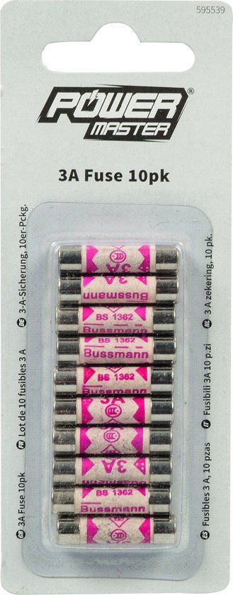 PowerMaster Zekeringen - 3 A - 10 stuks