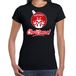 Bellatio Decorations Rendier Kerstbal shirt / Kerst t-shirt Merry Christmas zwart voor dames - Kerstkleding / Christmas outfit XL