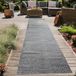 Tapis d'extérieur moderne, résistant aux intempéries, adapté pour terrasse et balcon, style bohème, de haute qualité, facile d'entretien, couleur anthracite, dimensions : 80 x 250 cm