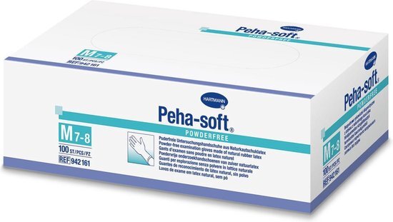 Pehasoft Peha soft poedervrije handschoen M 100 stuks