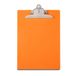 Saunders 21659 Klembord Safety voor DIN A4, signaalkleur neonoranje, extra sterke en brede klem, robuust schrijfblad van doorschijnend volledig kunststof met cm en inchschaal, hangclip, afgeschuind