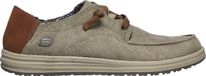 Skechers Melson-Planon Veterschoenen Heren Canvas Taupe Maat 44