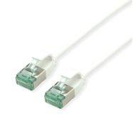ROLINE U/FTP DataCentre patchkabel Cat.6A (Klasse EA), extra dun, wit, 0.15 m