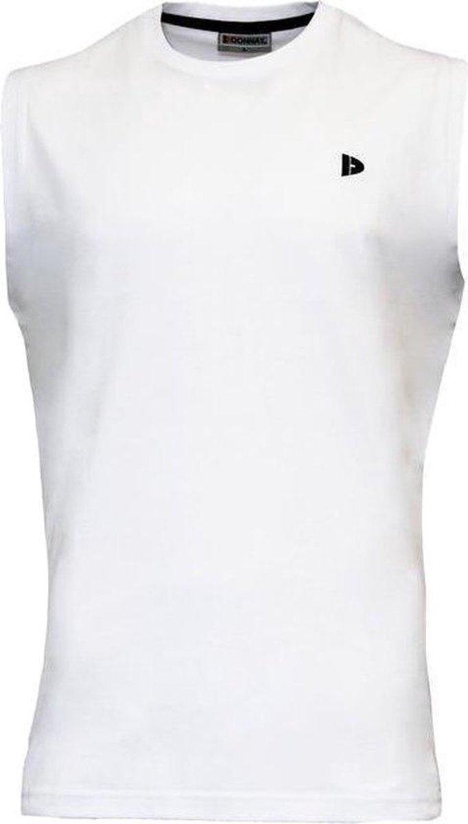 Donnay tanktop Stan heren katoen wit