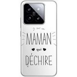 Xiaomi Siliconen hoesje compatibel met Xiaomi 14 Mom die rockt