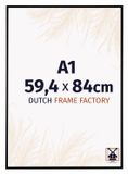 Dutch Frame Factory Fotolijst A1 59,4x84 cm - Kunststof - Zwart Mat - Easy