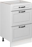 Vicco Keukenonderkast R-Line, Wit landelijk/Wit, 50 cm zonder werkblad
