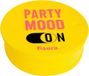 Fisura - Anti-drugs bekerhoes. Originele drankdeksel. Herbruikbare bekerhoes. Anti-lek bekerbeschermer. VPA-vrije silicone (1 ud, "Party Mood", Geel)