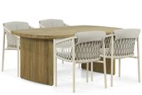 4 Seasons Outdoor Allora/Falcon 180 cm dining tuinset 5-delig