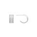 Squil Boucles d'oreilles avec zircone brillante, plaqué argent