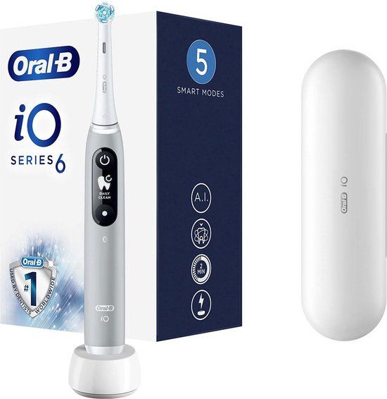 Oral-B iO Series 6 - Elektrische tandenborstel - Grijs