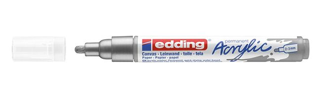 Edding 5300 Acrylic Marker Fine - Zilver - 5100-923