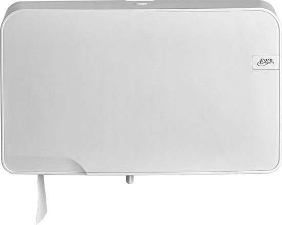 Euro Products Quartz Duo-jumbo Toiletrolhouder - Wit