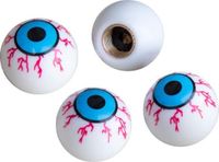 Simoni Racing Set ventielkapjes Shocking Eyes - Wit/Blauw/Rood - 4-stuks