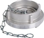 Storz raccords à clapet en aluminium avec chaîne, 75-B, joint torique blanc