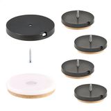 Wagner QuickClick® Viltglijders, meubelglijders, set van 4 stuks, om vast te schroeven, 4 x basis, schroef + glijinzetstuk vervangbaar, speciale vezel SYNO, diameter Ø 50 mm, Made in DE, 16782700