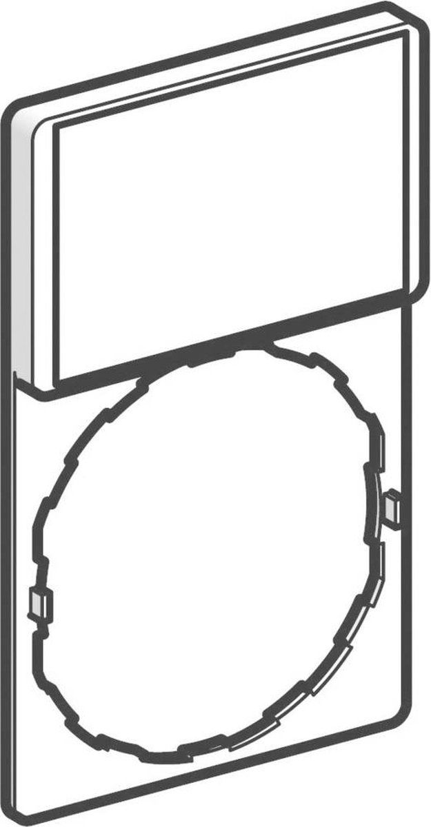 Schneider ZBZ33 schilddrager 30 x50mm O. schild, voor diameter 22 apparaten met rond frontelement